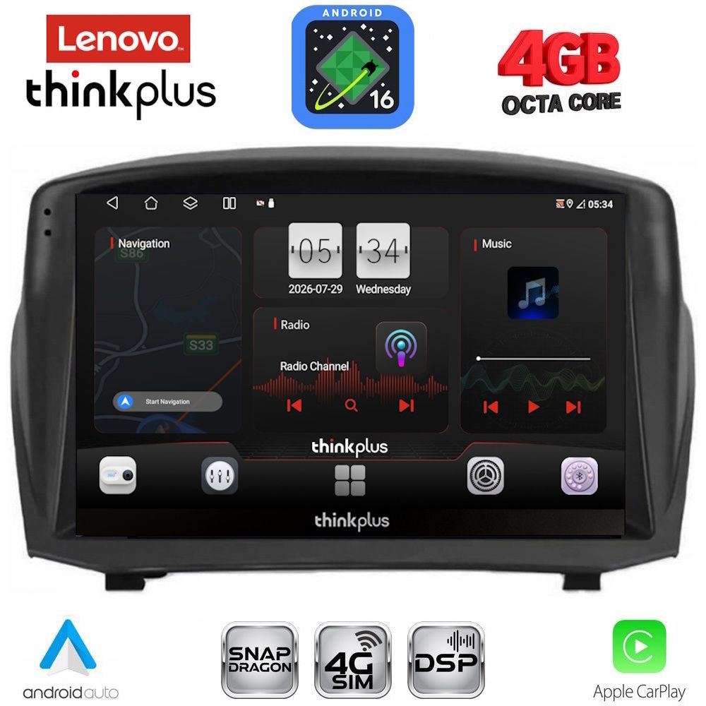 LENOVO LTG 7154B_CPA (9inc) MULTIMEDIA TABLET for FORD FIESTA mod. 2008-2017
