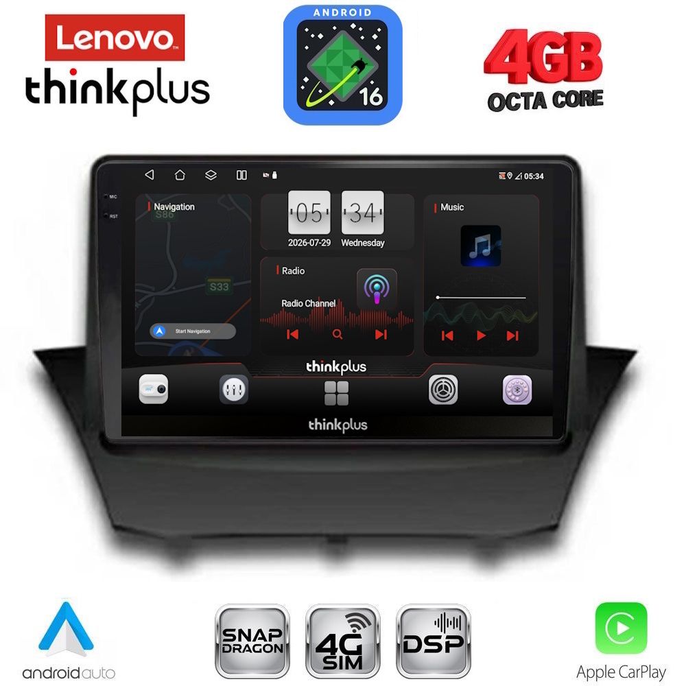 LENOVO LTG 7154A_CPA (9inc) MULTIMEDIA TABLET for FORD FIESTA mod. 2008-2017