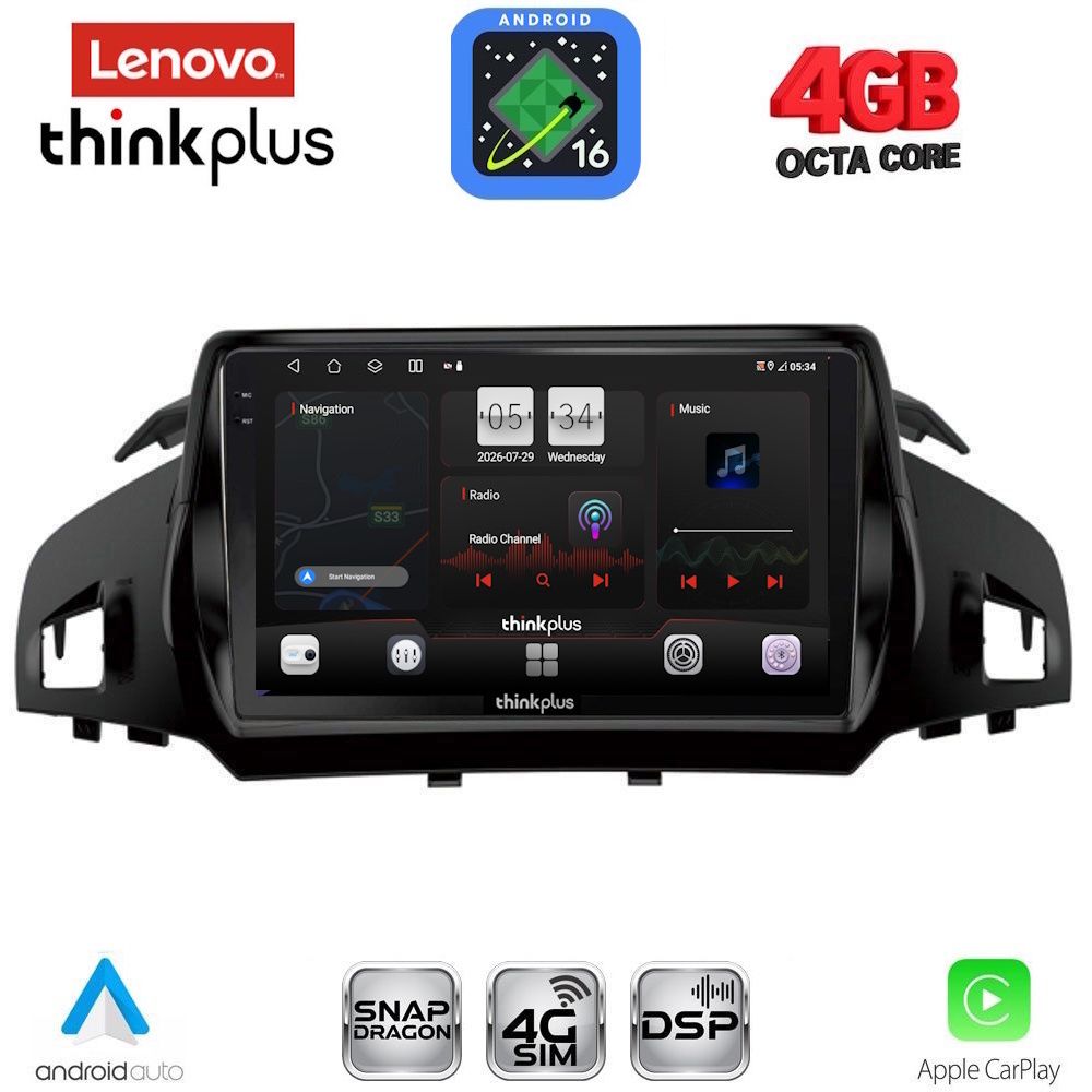 LENOVO LTG 7160_CPA (9inc) MULTIMEDIA TABLET for FORD KUGA mod. 2013-2019 – CMAX mod. 2011-2020
