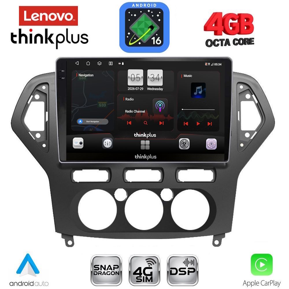 LENOVO LTG 7162_CPA A/C (10inc) MULTIMEDIA TABLET for FORD MONDEO mod. 2007-2011