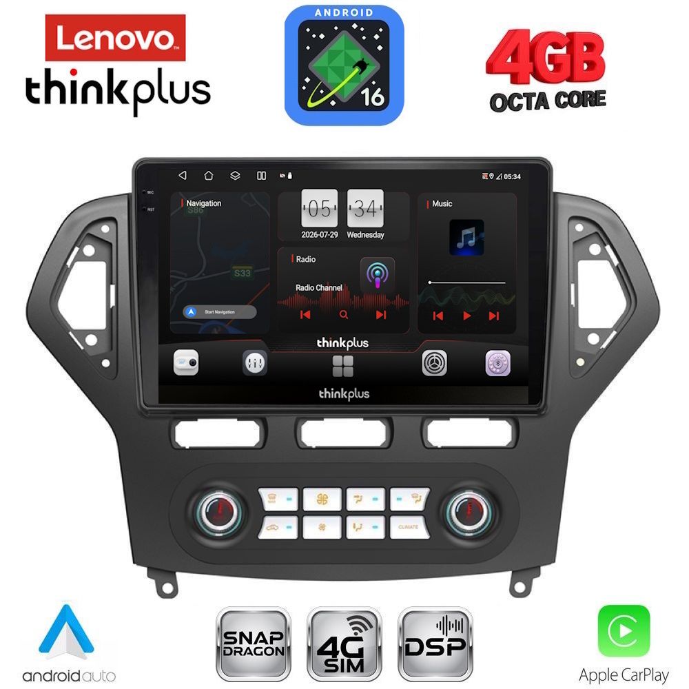 LENOVO LTG 7162_CPA CLIMA (10inc) MULTIMEDIA TABLET for FORD MONDEO mod. 2007-2011