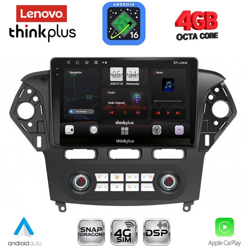 LENOVO LTG 7163_CPA CLIMA (10inc) MULTIMEDIA TABLET for FORD MONDEO mod. 2011-2013