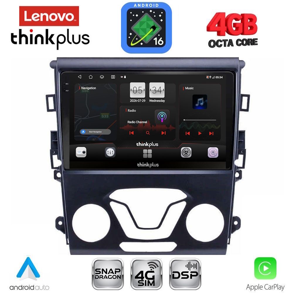 LENOVO LTG 7164_CPA A/C (9inc) MULTIMEDIA TABLET for FORD MONDEO mod. 2014-2023