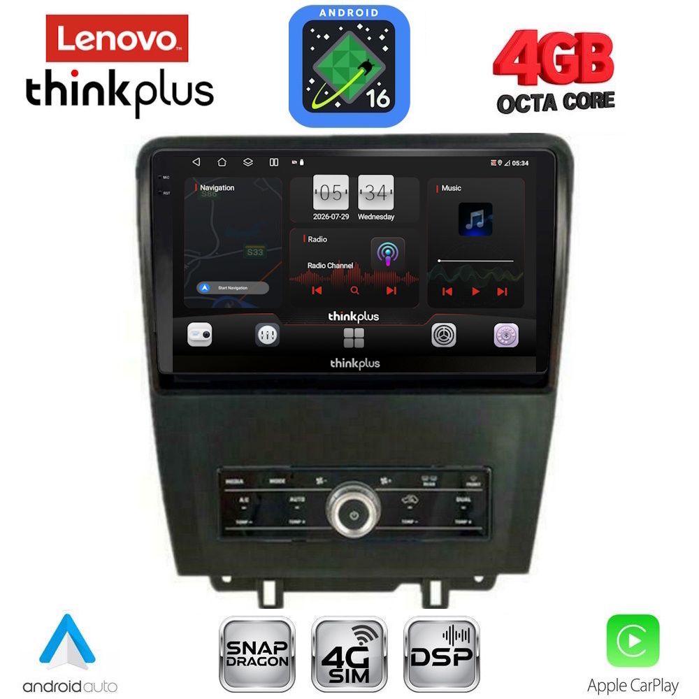 LENOVO LTG 7165_CPA (9inc) MULTIMEDIA TABLET for FORD MUSTANG mod. 2010-2015
