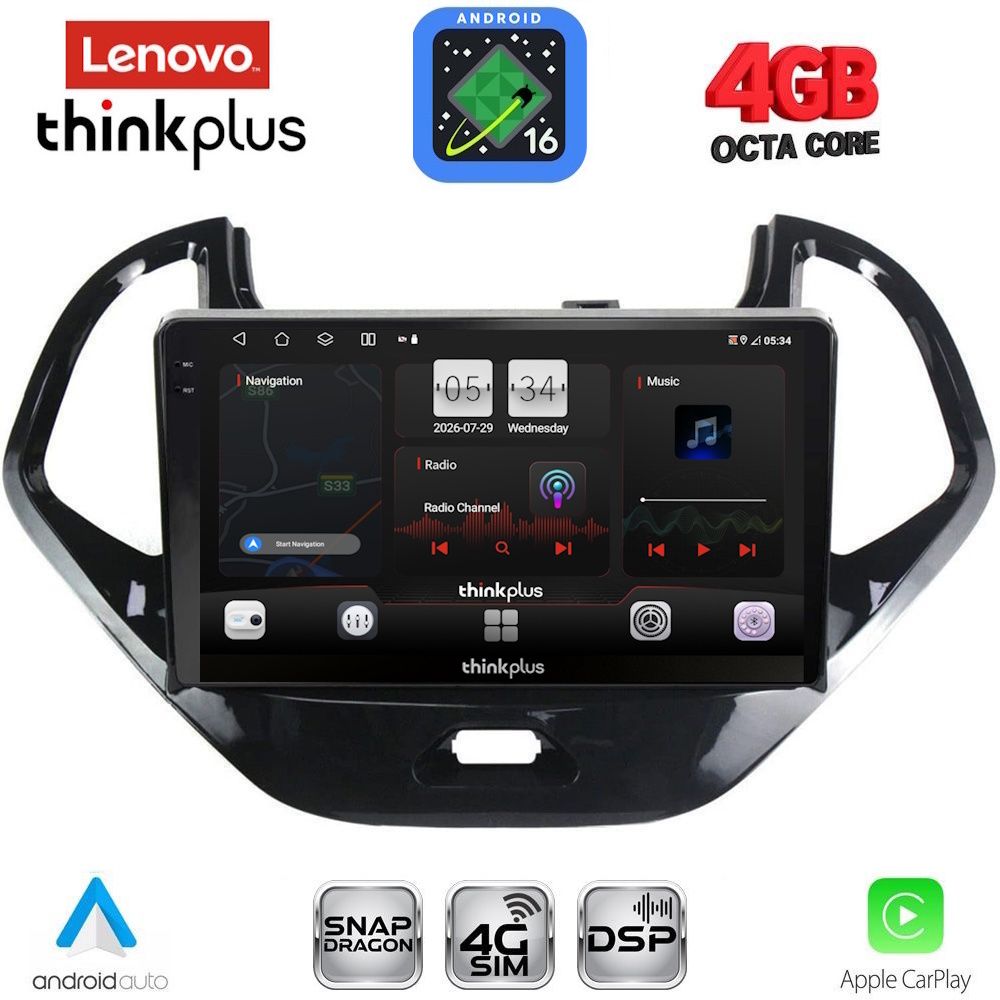 LENOVO LTG 7167SH_CPA (9inc) MULTIMEDIA TABLET for FORD KA mod. 2017-2024