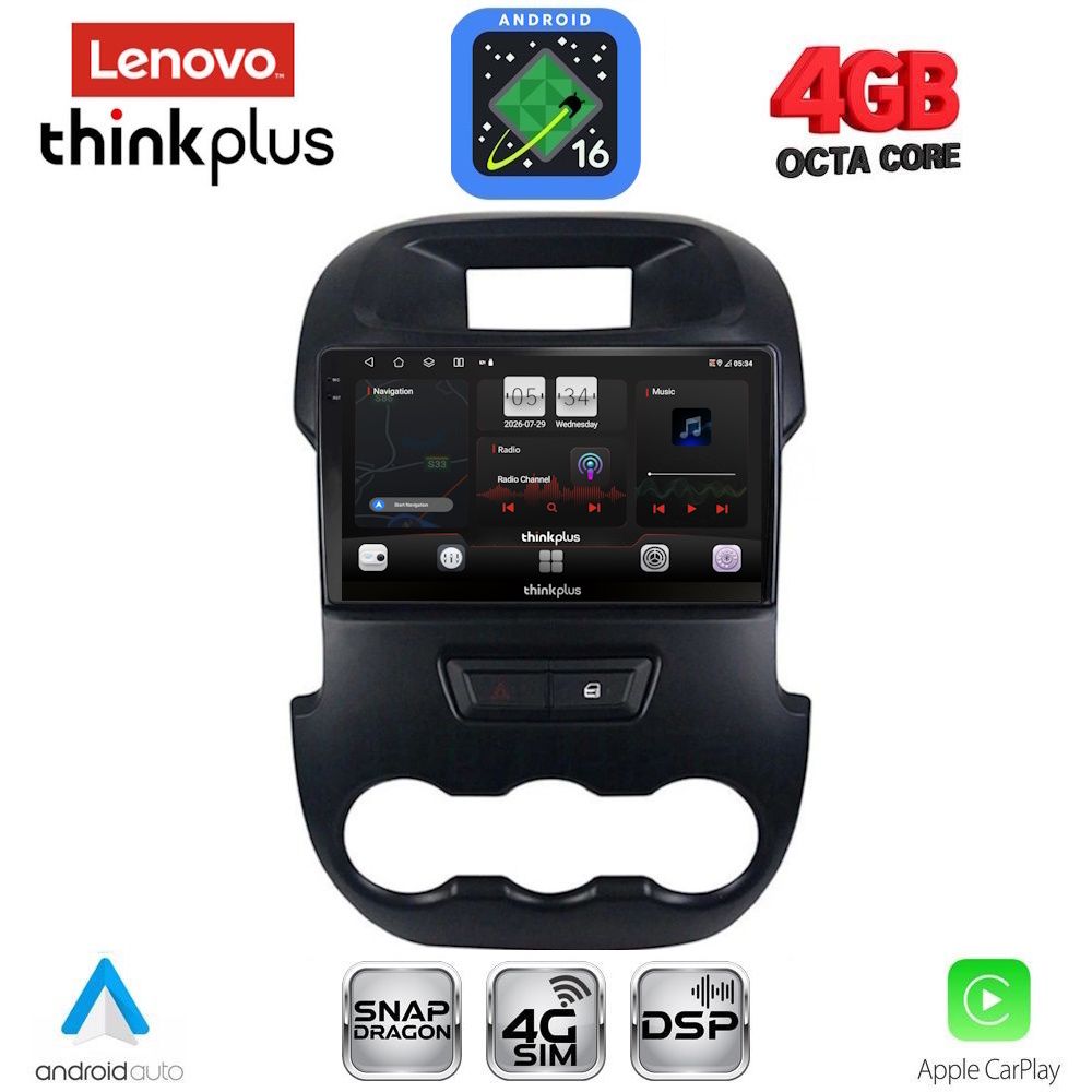 LENOVO LTG 7171_CPA (9inc) MULTIMEDIA TABLET for FORD RANGER mod. 2011-2015