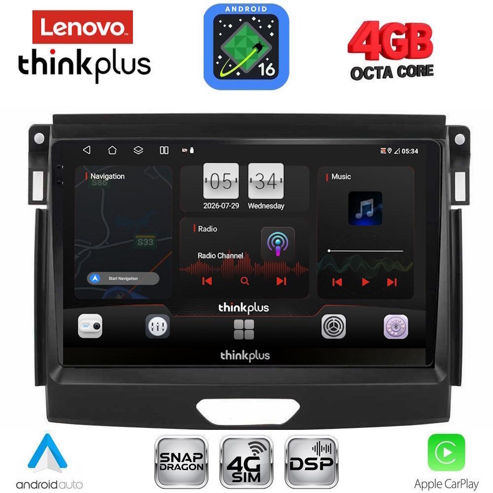 LENOVO LTG 7172A_CPA (9inc) MULTIMEDIA TABLET for FORD RANGER mod. 2015-2018
