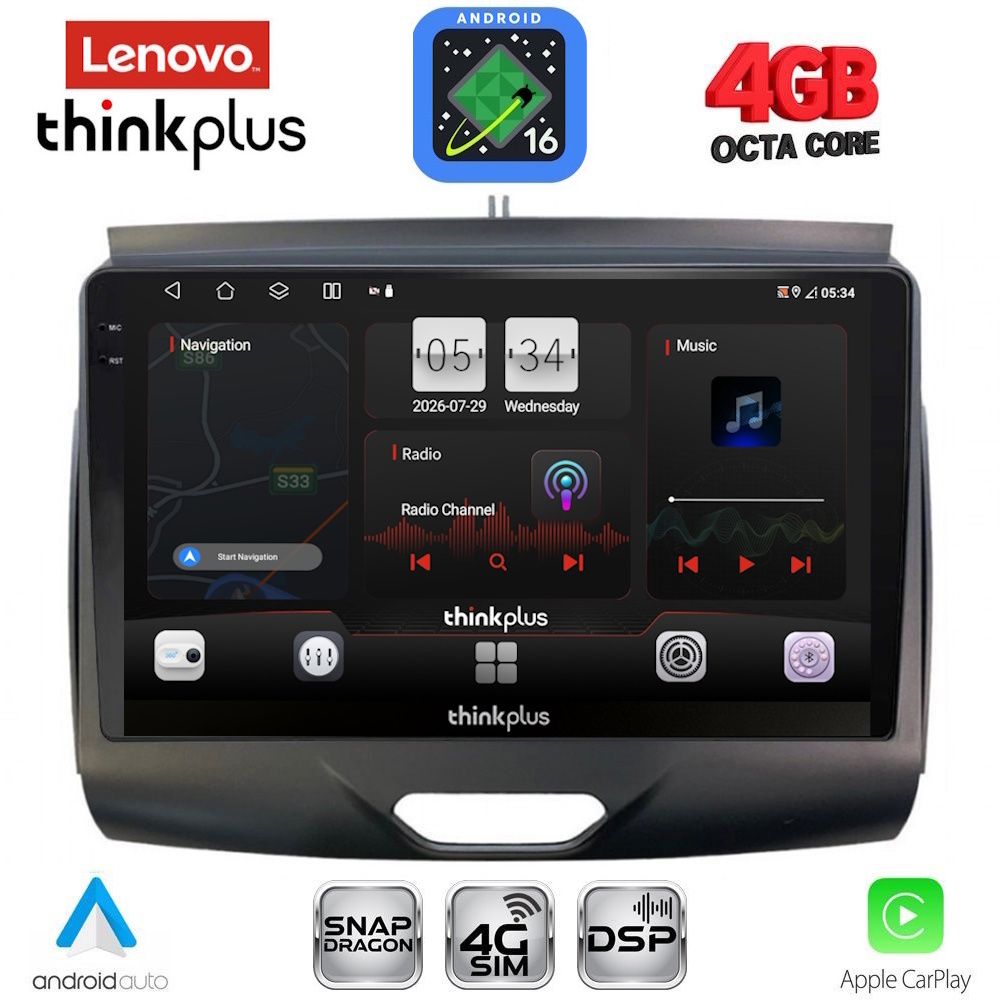 LENOVO LTG 7172B_CPA (9inc) MULTIMEDIA TABLET for FORD RANGER mod. 2015-2018