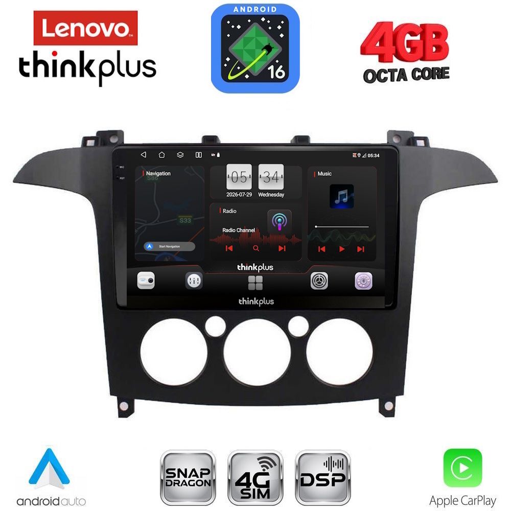 LENOVO LTG 7175_CPA A/C (9inc) MULTIMEDIA TABLET for FORD SMAX mod. 2006-2014