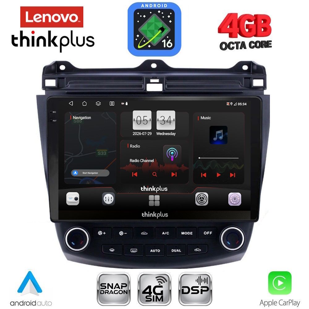 LENOVO LTG 7182_CPA (10inc) MULTIMEDIA TABLET for HONDA ACCORD mod. 2003-2007