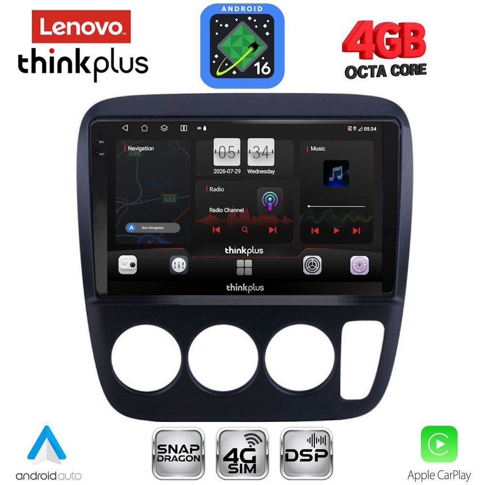 LENOVO LTG 7196_CPA A/C (9inc) MULTIMEDIA TABLET for HONDA CRV mod. 1996-2006