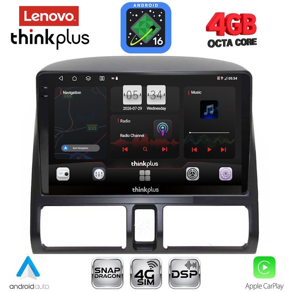 LENOVO LTG 7196_CPA CLIMA (9inc) MULTIMEDIA TABLET for HONDA CRV mod. 1996-2006