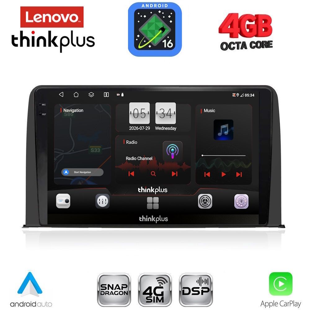 LENOVO LTG 7199_CPA (10inc) MULTIMEDIA TABLET for HONDA CRV mod. 2017-2023