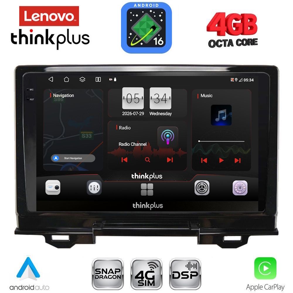 LENOVO LTG 7202_CPA (9inc) MULTIMEDIA TABLET for HONDA HRV mod. 2021-2026