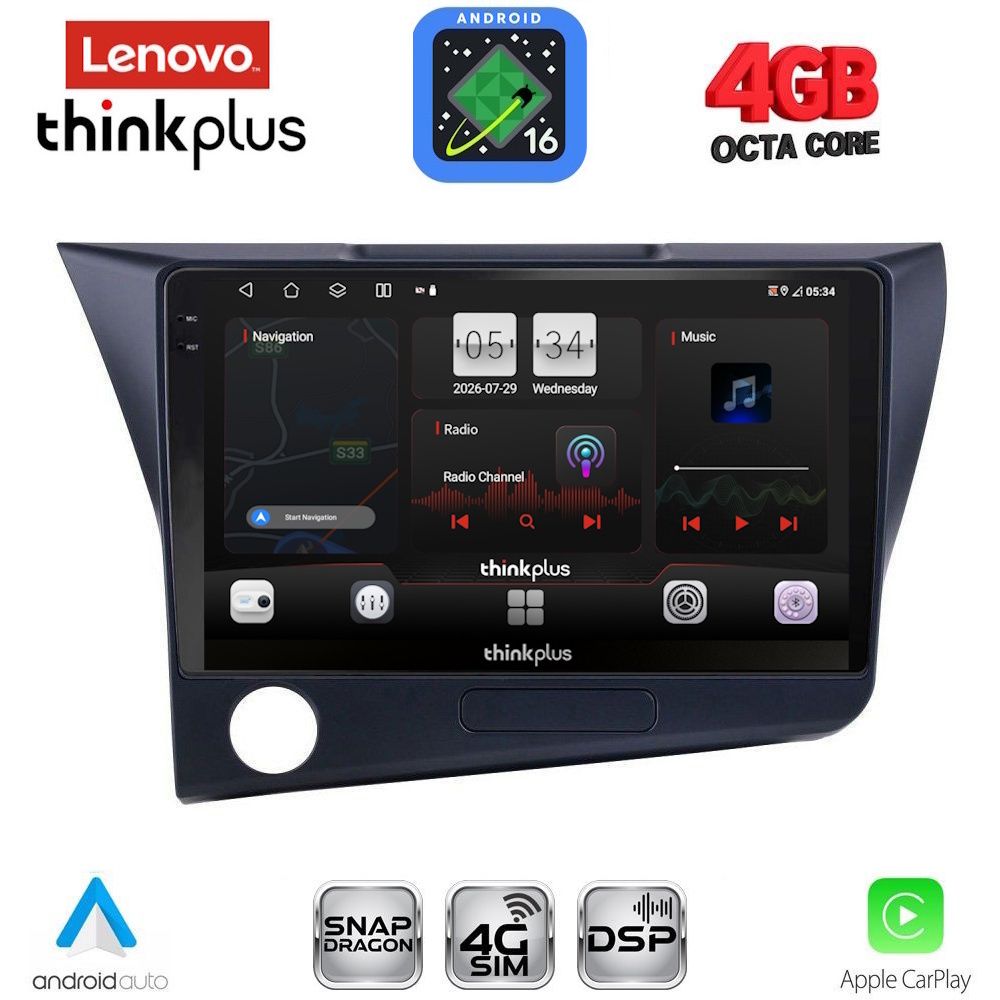 LENOVO LTG 7203_CPA (9inc) MULTIMEDIA TABLET for HONDA CRZ mod. 2010-2016