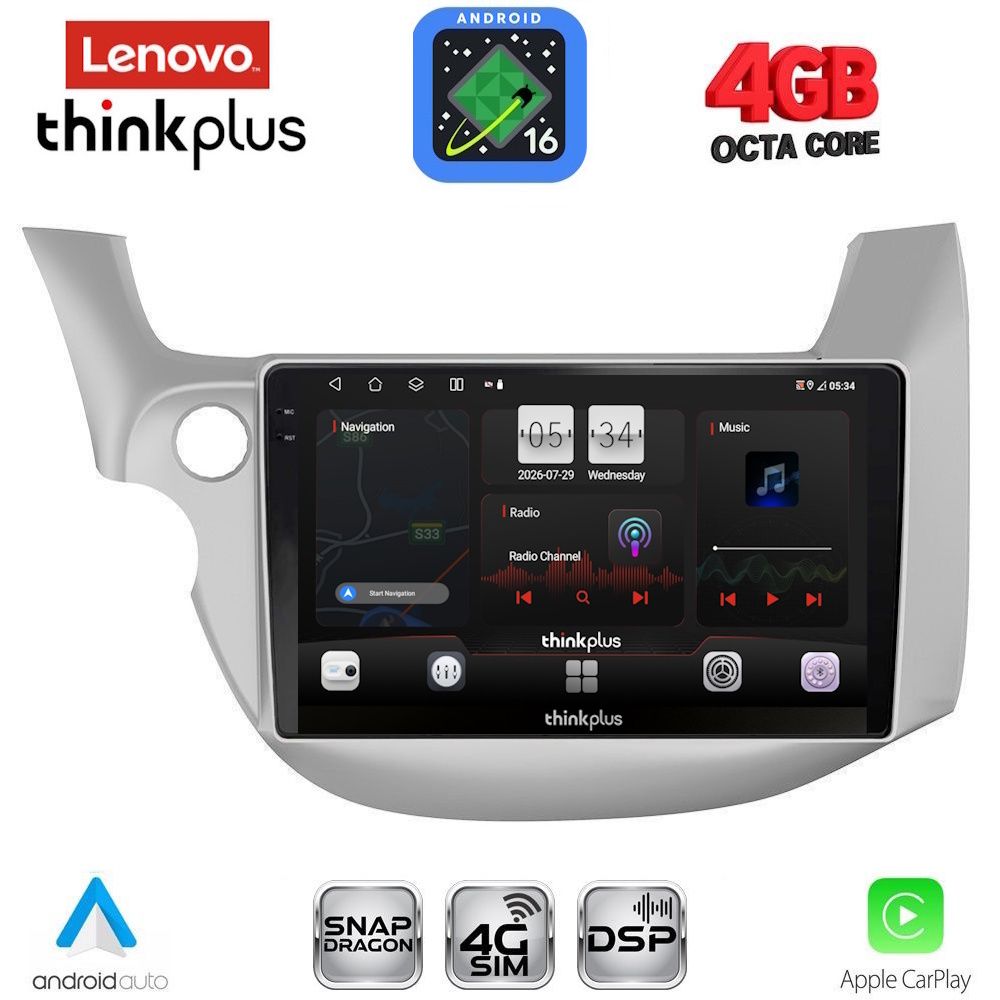 LENOVO LTG 7211_CPA (10inc) MULTIMEDIA TABLET for HONDA JAZZ mod. 2008-2012
