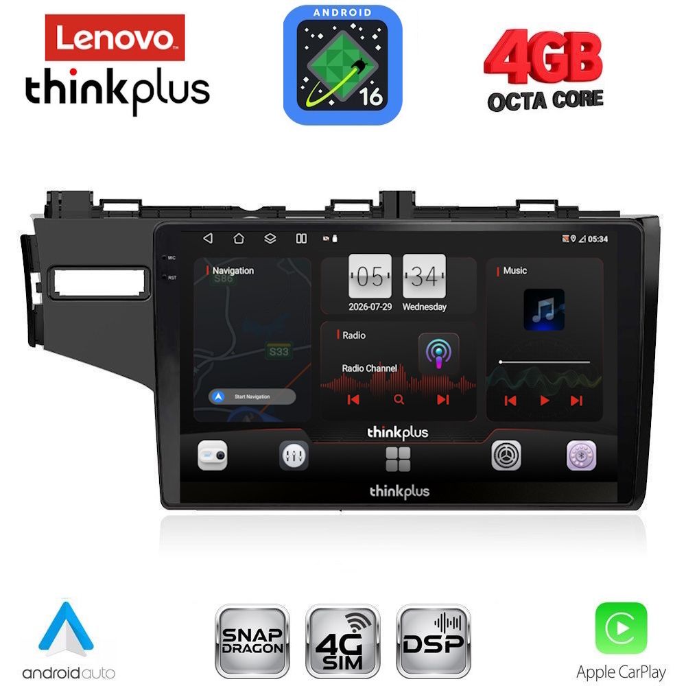 LENOVO LTG 7212_CPA (10inc) MULTIMEDIA TABLET for HONDA JAZZ mod. 2013-2019