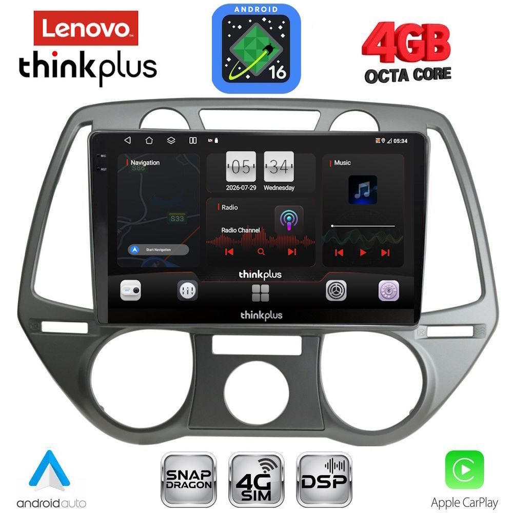 LENOVO LTG 7228_CPA A/C (9inc) MULTIMEDIA TABLET for HYUNDAI i20 mod. 2008-2012
