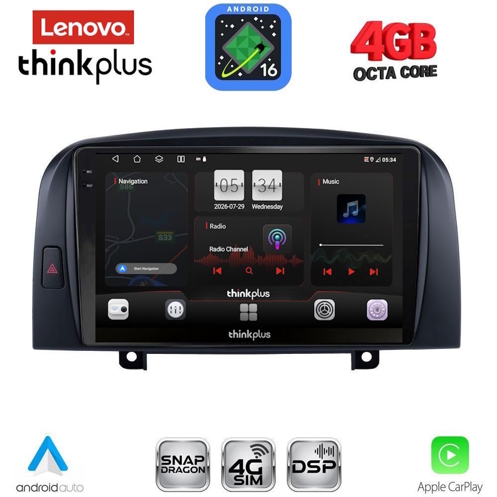 LENOVO LTG 7248_CPA (9inc) MULTIMEDIA TABLET for HYUNDAI SONATA mod. 2006-2009