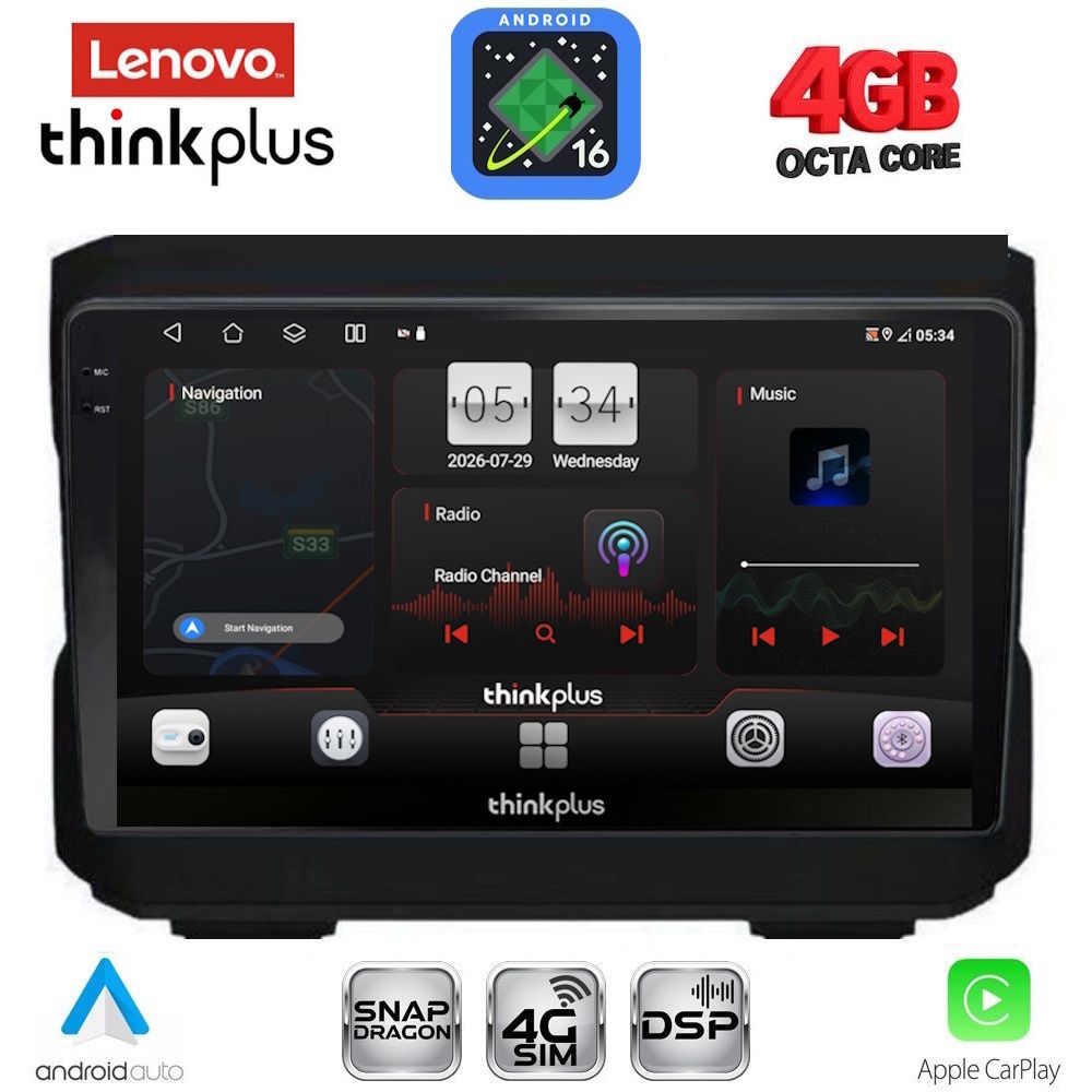 LENOVO LTG 7272_CPA (10inc) MULTIMEDIA TABLET for JEEP mod. 2007-2014 - DODGE mod. 2007-2014
