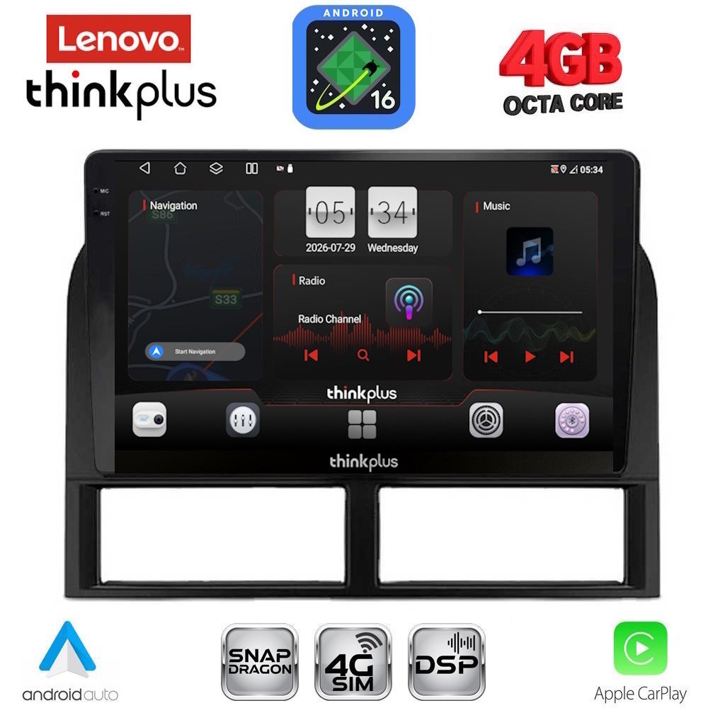 LENOVO LTG 7280_CPA (9inc) MULTIMEDIA TABLET for JEEP GRAND CHEROKEE mod. 1999-2004