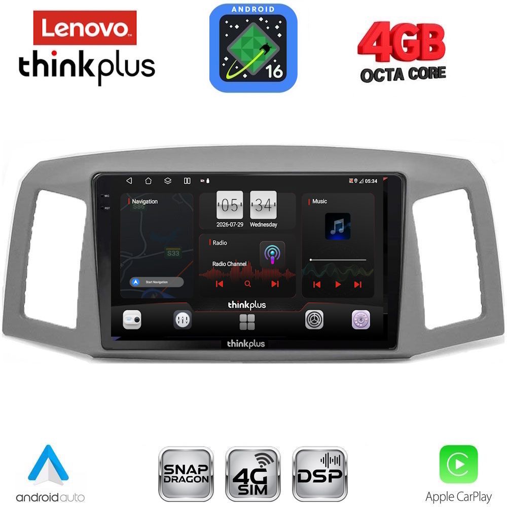 LENOVO LTG 7281_CPA (10inc) MULTIMEDIA TABLET for JEEP GRAND CHEROKEE mod. 2005-2007