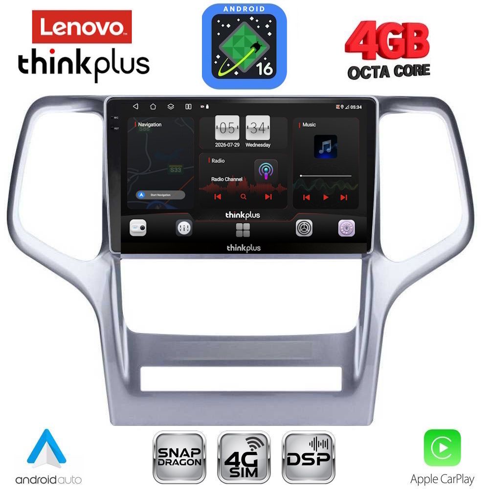 LENOVO LTG 7282_CPA (9inc) MULTIMEDIA TABLET for JEEP GRAND CHEROKEE mod. 2011-2014