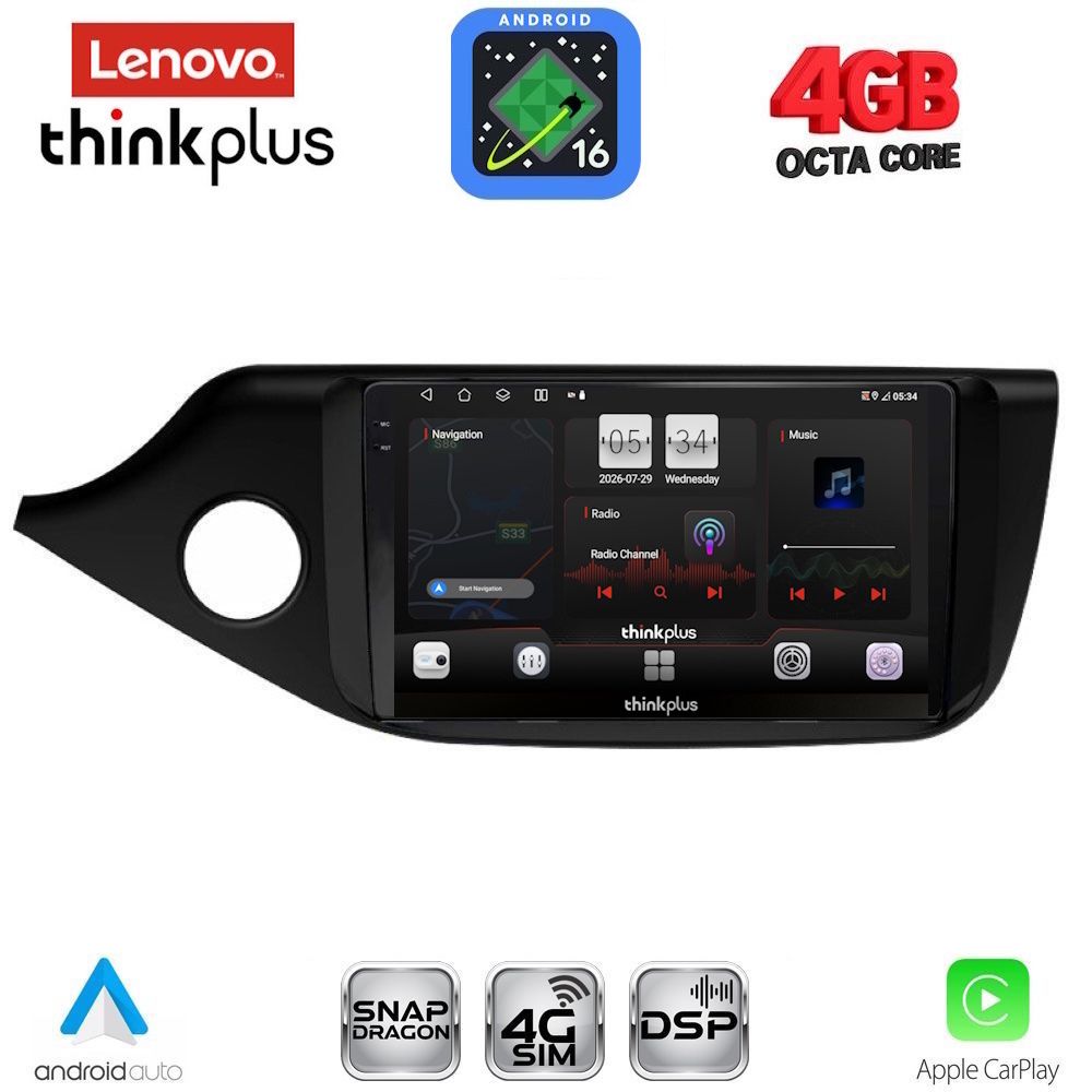 LENOVO LTG 7302_CPA (9inc) MULTIMEDIA TABLET for KIA CEED mod. 2012-2018
