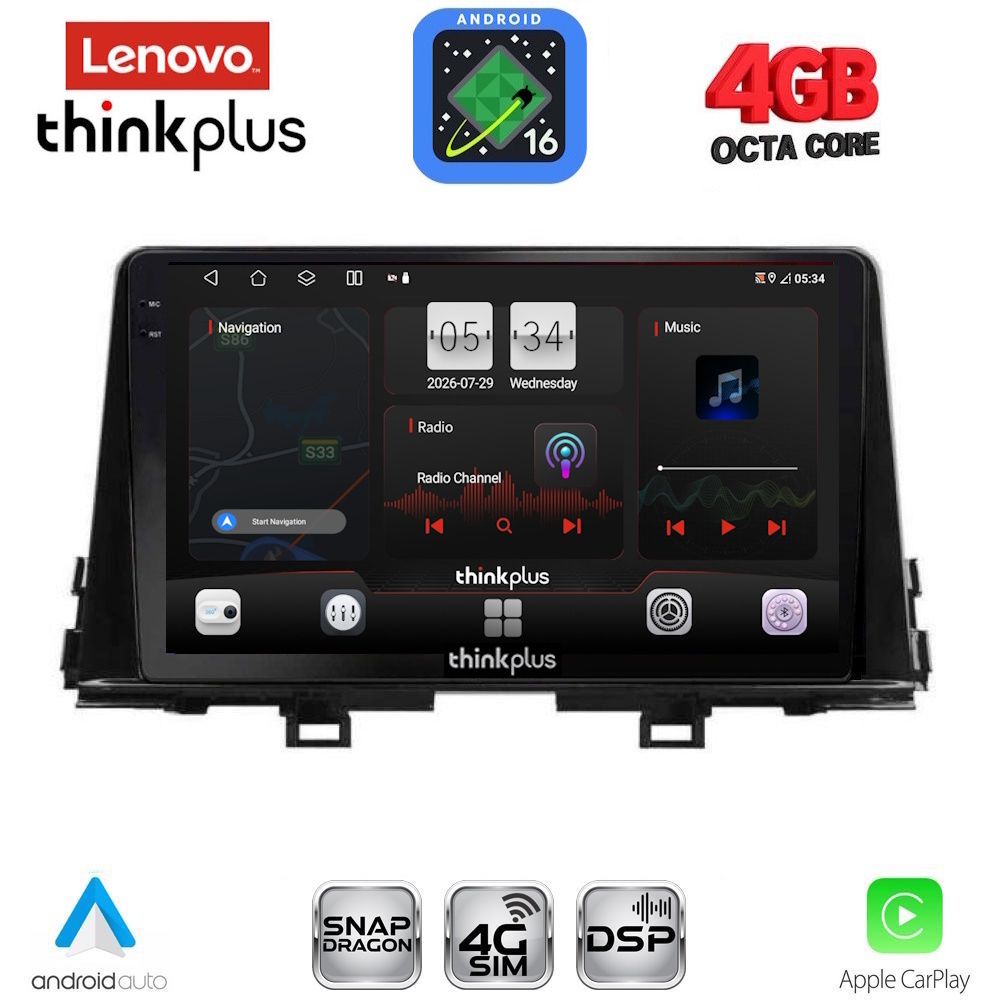 LENOVO LTG 7309_CPA (9inc) MULTIMEDIA TABLET for KIA PICANTO mod. 2017-2021