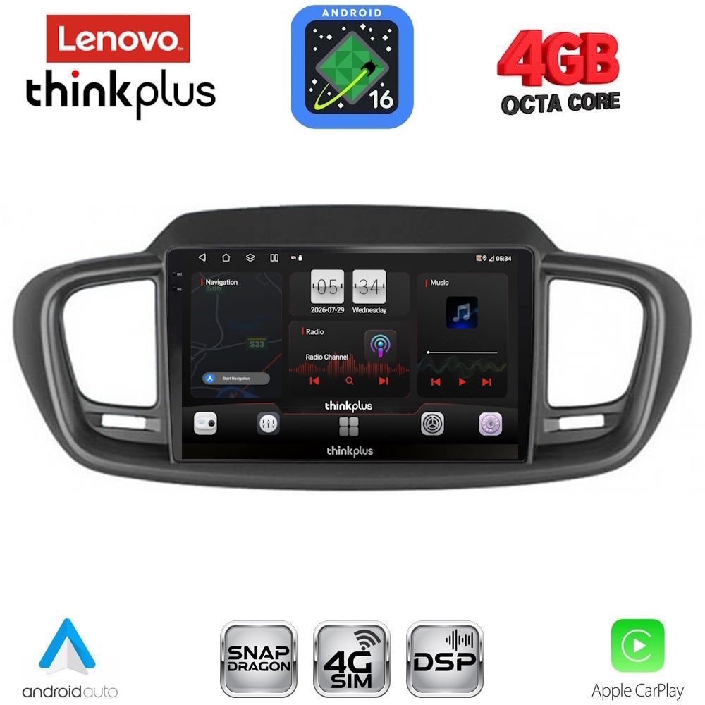 LENOVO LTG 7319_CPA (10inc) MULTIMEDIA TABLET for KIA SORENTO mod. 2014-2020