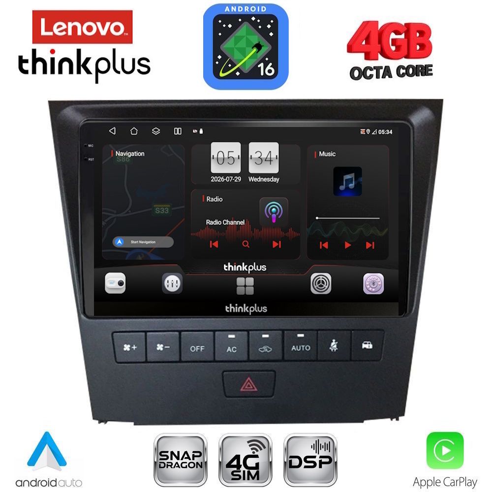 LENOVO LTG 7341_CPA (9inc) MULTIMEDIA TABLET for LEXUS GS mod. 2004-2011