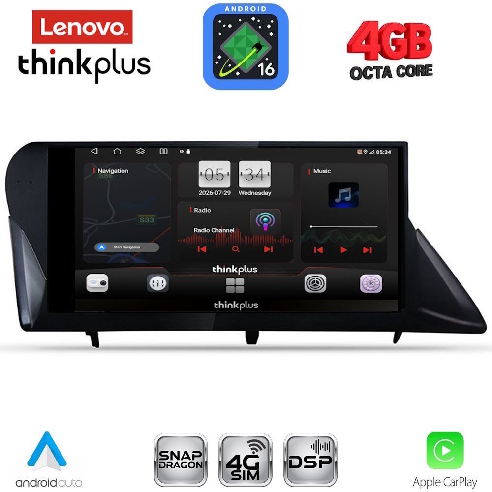 LENOVO LTG 7346_CPA (9inc) MULTIMEDIA TABLET for LEXUS RX mod. 2009-2014