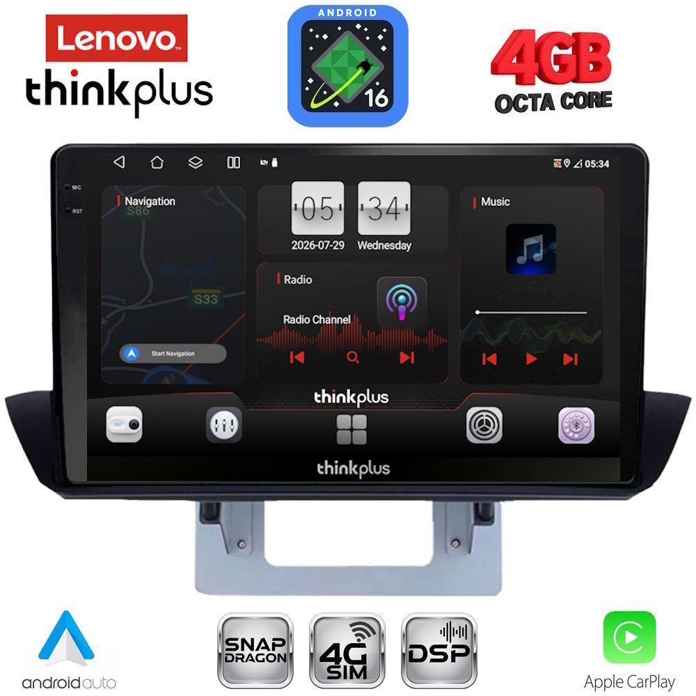 LENOVO LTG 7364_CPA DASH (9inc) MULTIMEDIA TABLET for MAZDA BT50 mod. 2012-2019