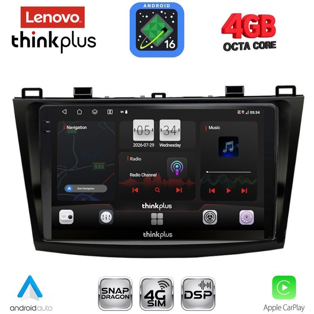 LENOVO LTG 7366_CPA (9inc) MULTIMEDIA TABLET for MAZDA 3 mod. 2009-2014