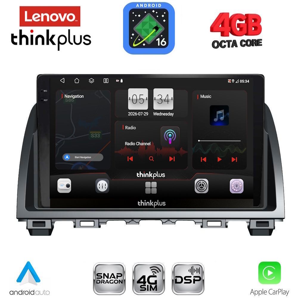 LENOVO LTG 7378_CPA (9inc) MULTIMEDIA TABLET for MAZDA 6 mod. 2012-2017