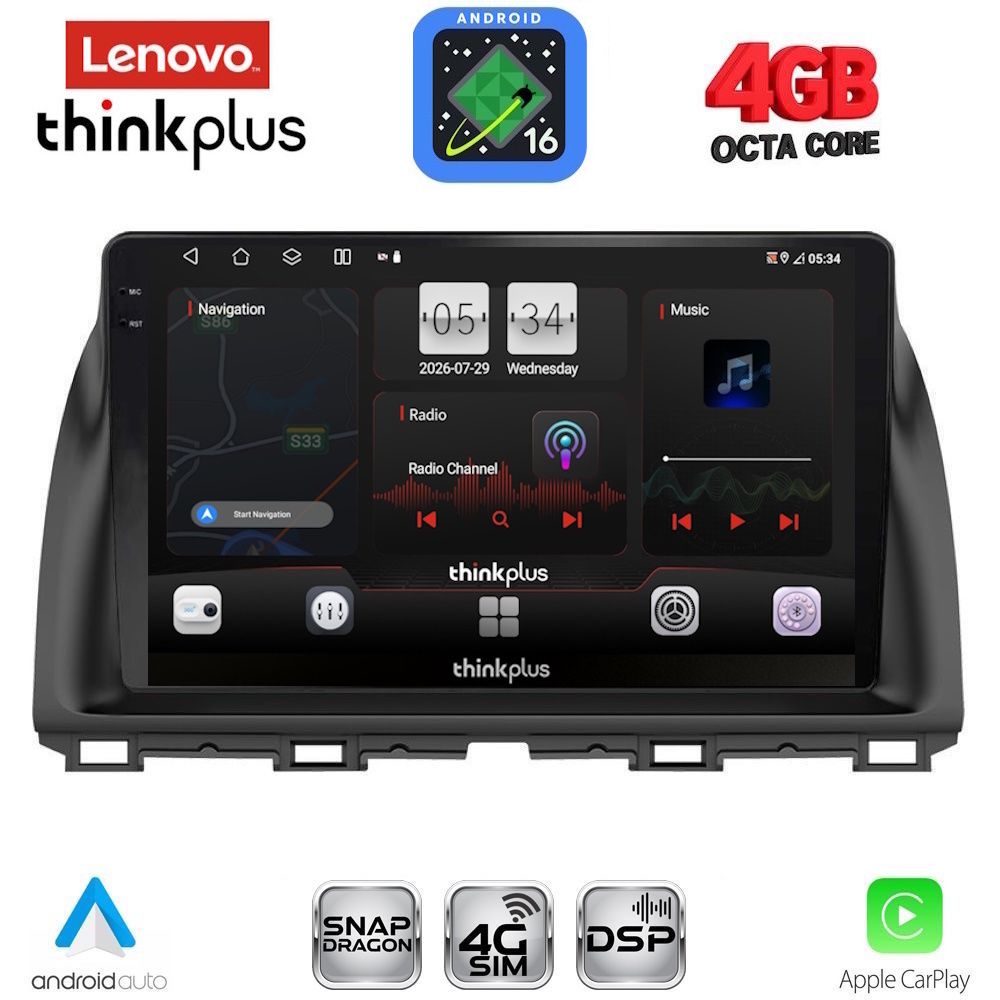 LENOVO LTG 7380_CPA (10inc) MULTIMEDIA TABLET for MAZDA CX5 mod. 2013-2017