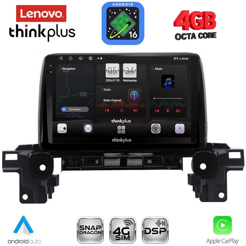 LENOVO LTG 7381_CPA (9inc) MULTIMEDIA TABLET for MAZDA CX5 mod. 2017-2025