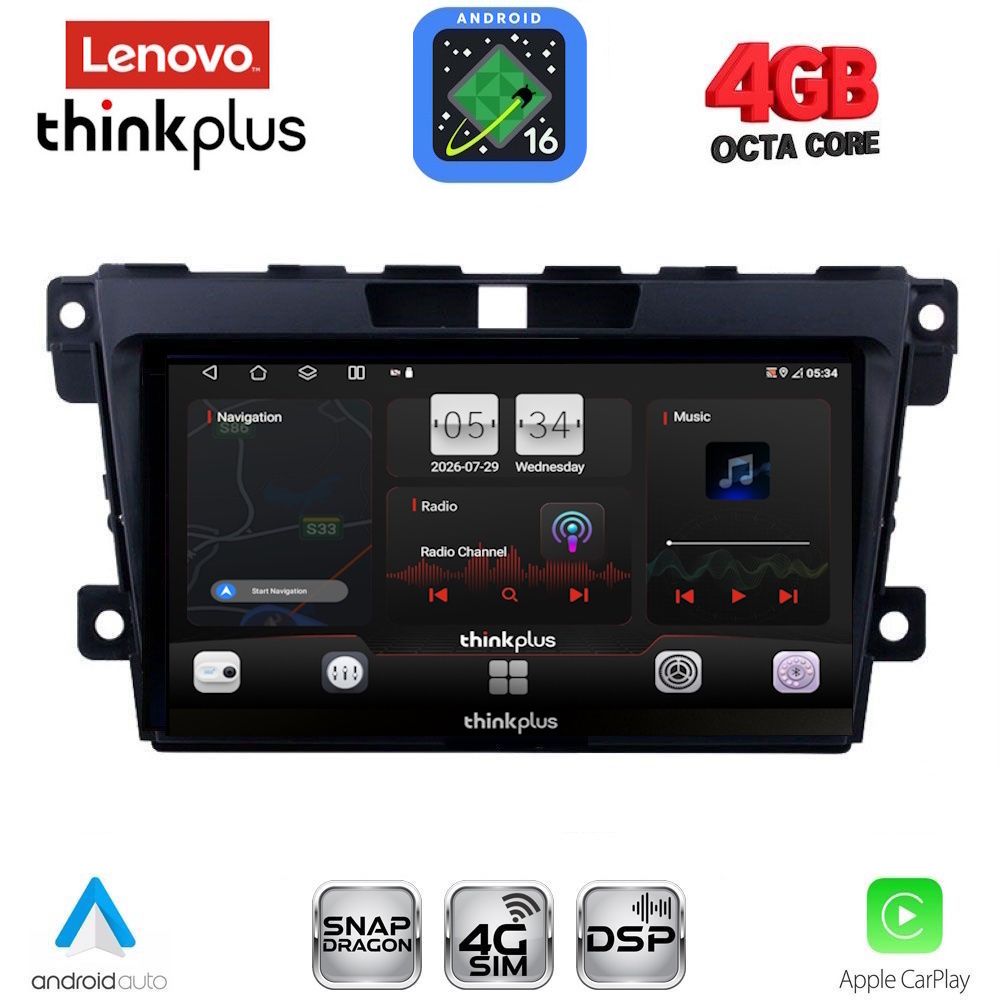 LENOVO LTG 7389_CPA (9inc) MULTIMEDIA TABLET for MAZDA CX7 mod. 2006-2012