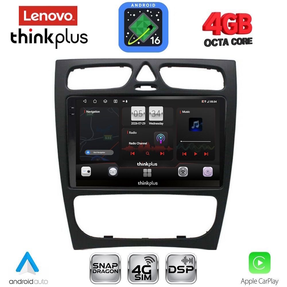 LENOVO LTG 7402_CPA (9inc) MULTIMEDIA TABLET for MERCEDES C (W203) mod. 1999-2004