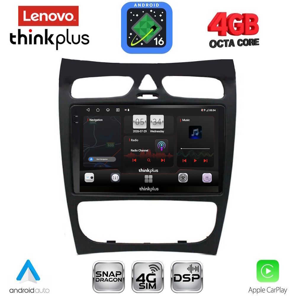 LENOVO LTG 7406_CPA (9inc) MULTIMEDIA TABLET for MERCEDES CLK (W209) mod. 2000-2004