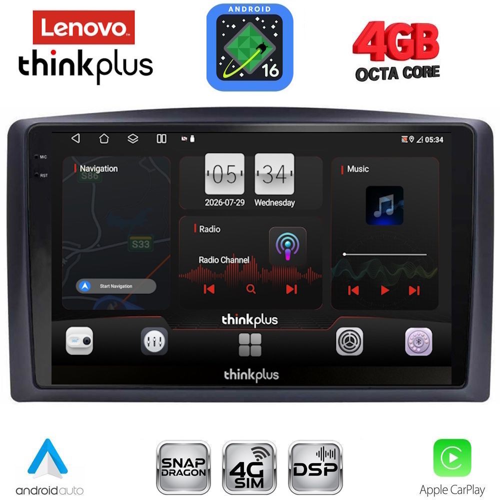 LENOVO LTG 7421_CPA (10inc) MULTIMEDIA TABLET for MERCEDES VITO – VIANO  (W447) mod. 2015-2022