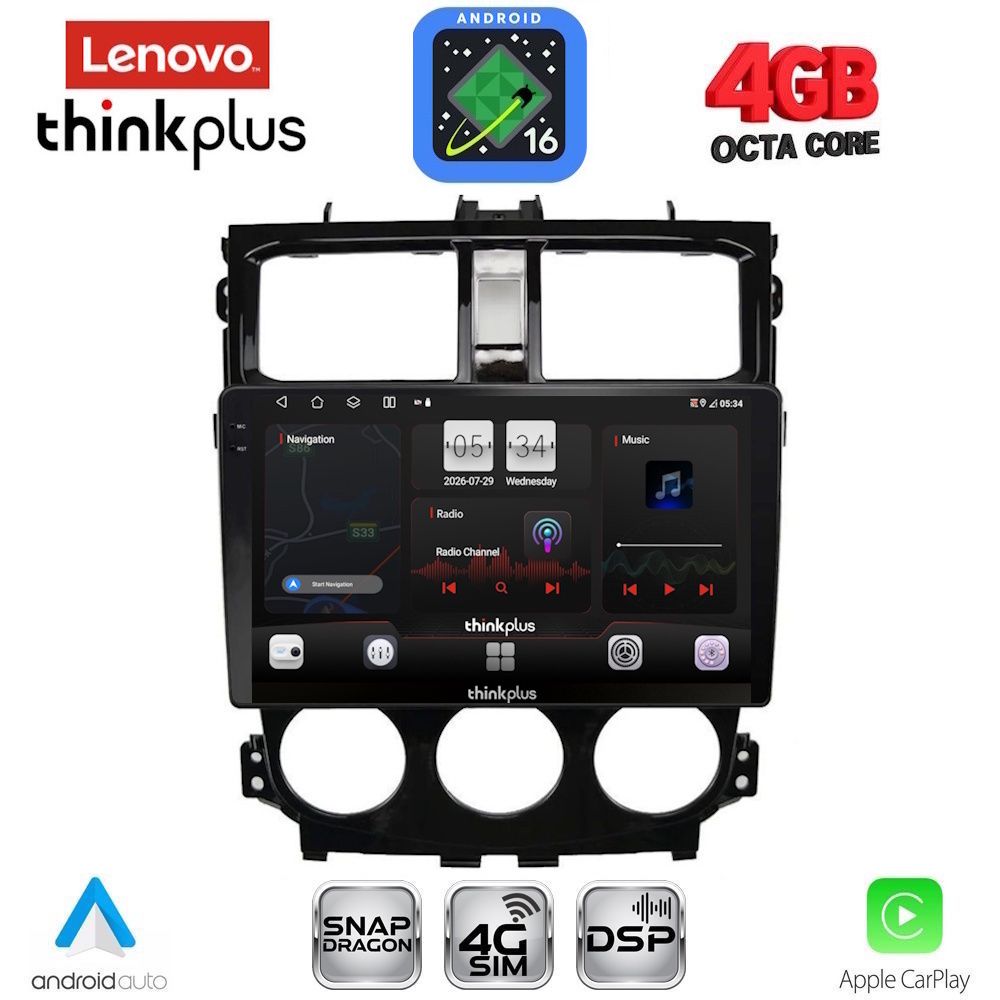 LENOVO LTG 7435_CPA (9inc) MULTIMEDIA TABLET for MITSUBISHI COLT mod. 2013-2023
