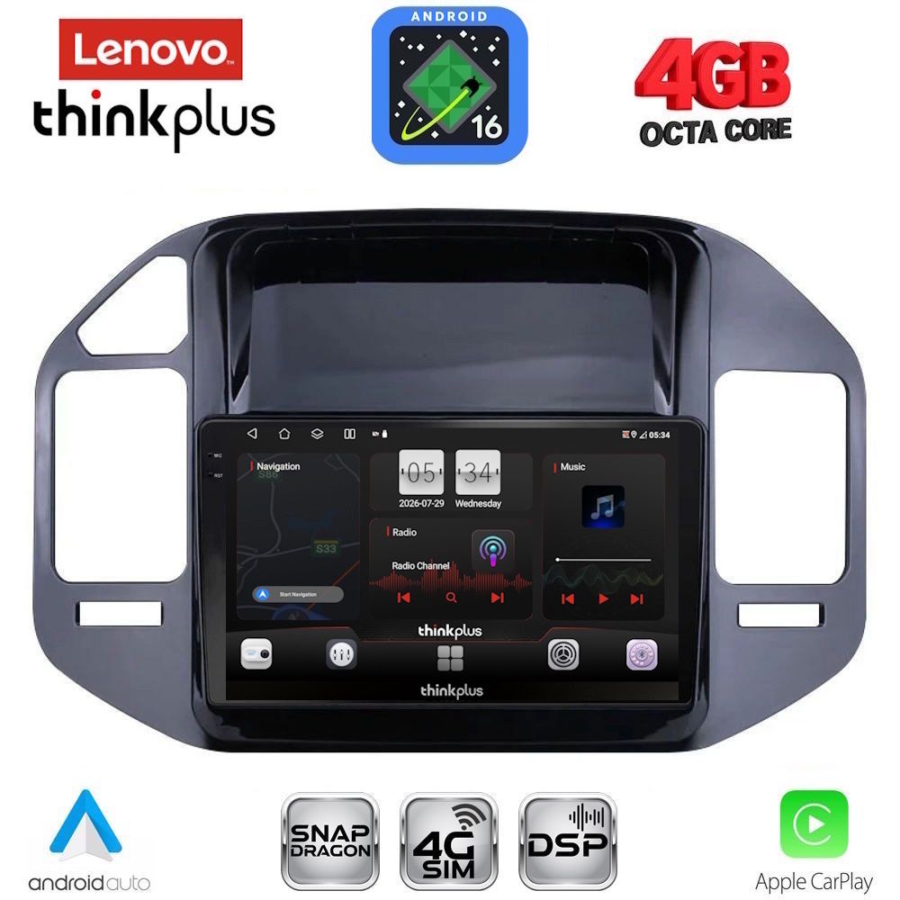 LENOVO LTG 7444_CPA (9inc) MULTIMEDIA TABLET for MITSUBISHI PAJERO mod. 1999-2006
