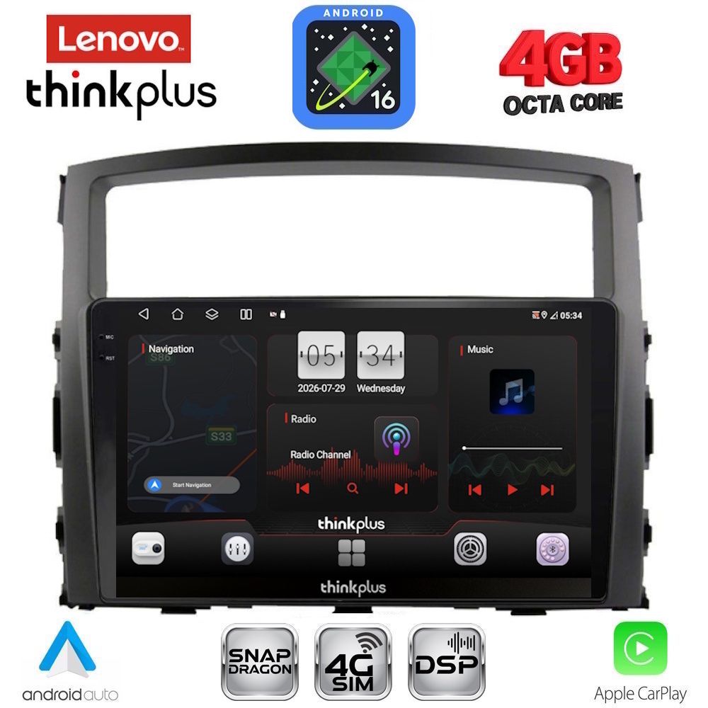 LENOVO LTG 7446_CPA (9inc) MULTIMEDIA TABLET for MITSUBISHI PAJERO mod. 2006-2013