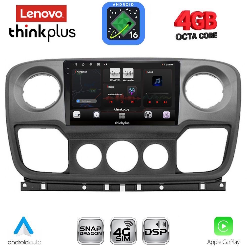 LENOVO LTG 7463_CPA (10inc) MULTIMEDIA TABLET for NISSAN NV400 - OPEL MOVANO - RENAULT MASTER mod. 2010-2020