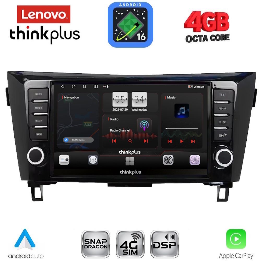 LENOVO LTG 7467_CPA (9inc) MULTIMEDIA TABLET for NISSAN QASHQAI - XTRAIL mod. 2014-2021