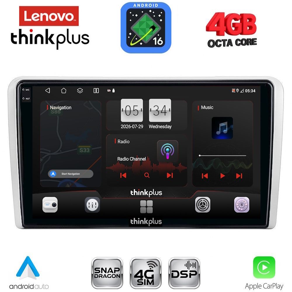 LENOVO LTG 7481SL_CPA (9inc) MULTIMEDIA TABLET for OPEL ALL mod. 2004-2014 (SILVER)