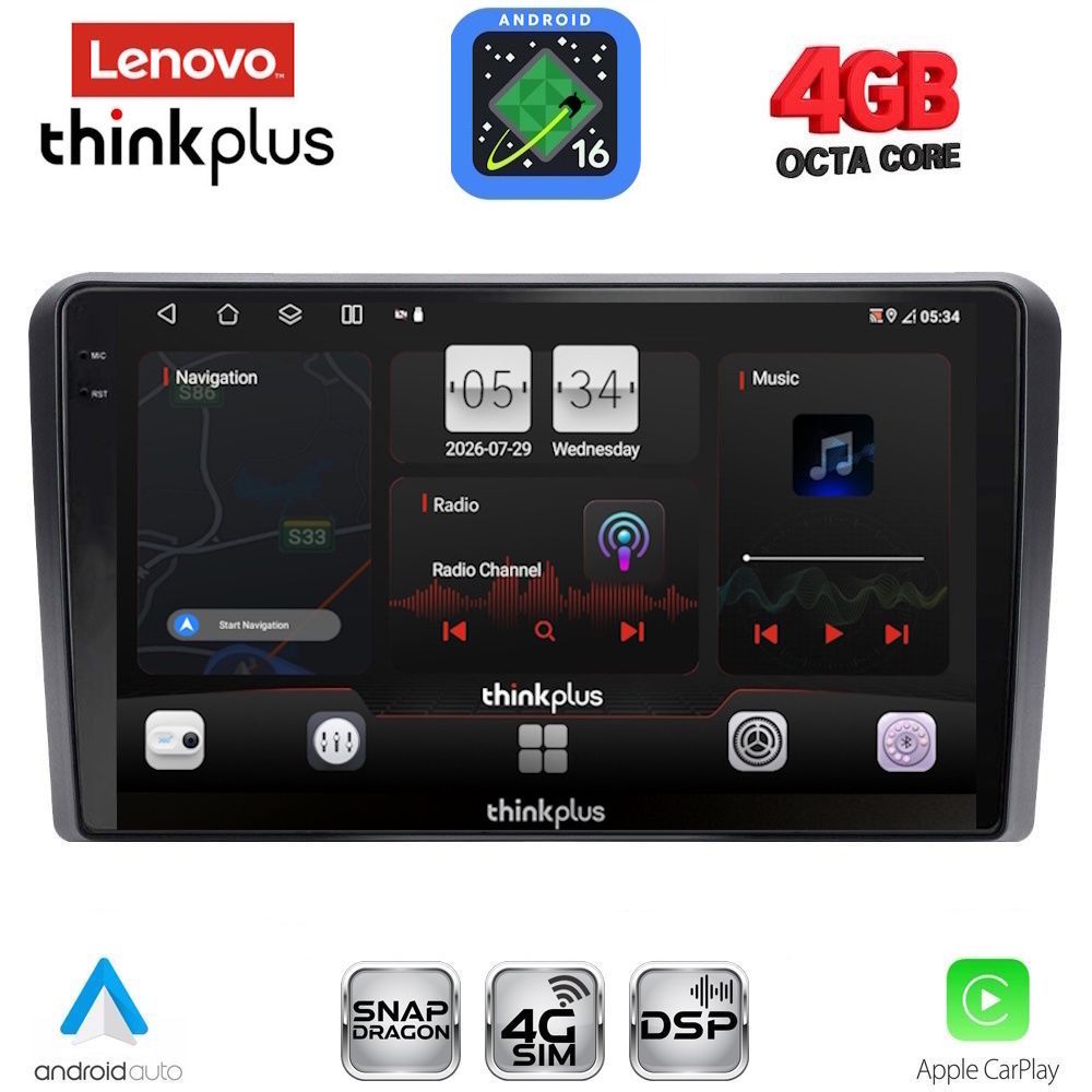 LENOVO LTG 7481BL_CPA (9inc) MULTIMEDIA TABLET for OPEL ALL mod. 2004-2014 (BLACK)