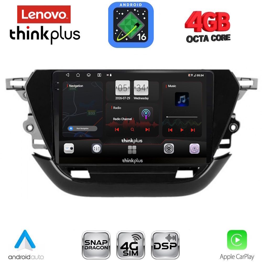LENOVO LTG 7487_CPA (9inc) MULTIMEDIA TABLET for OPEL CORSA F mod. 2019-2024