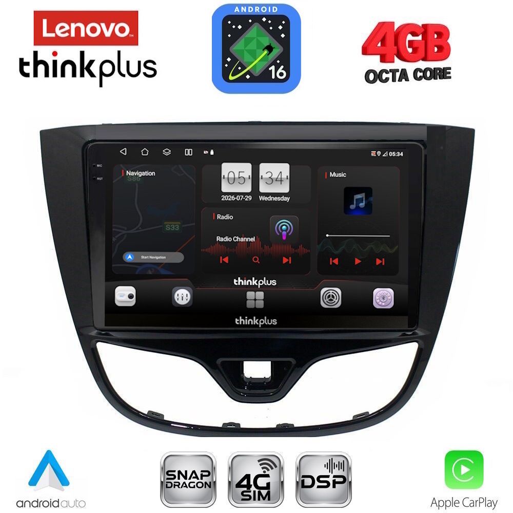 LENOVO LTG 7489_CPA (10inc) MULTIMEDIA TABLET for OPEL KARL mod. 2014-2019